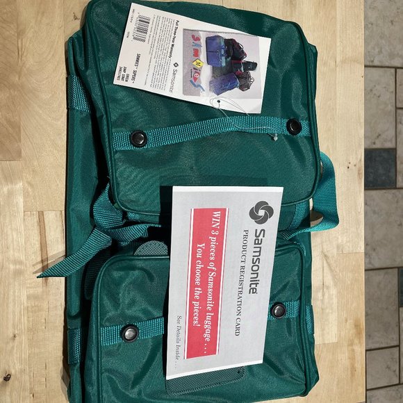 Vintage Sammies by Samsonite Duffel Bag in Green NEW with Tags - Picture 11 of 12